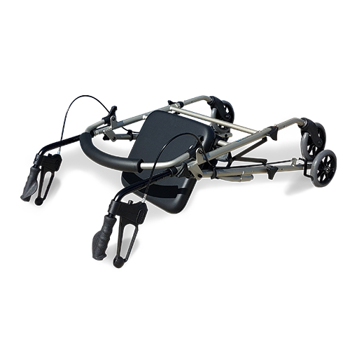 Adjustable Height Seat Walker 6" Wheels